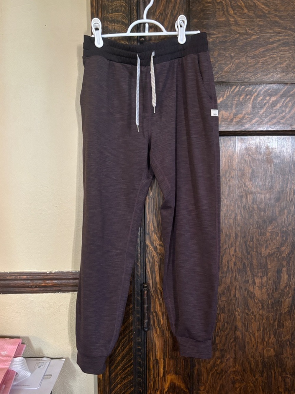 Vuori Ribbed Purple Joggers